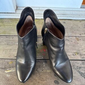 Chloe Sleek Black Ankle Booties